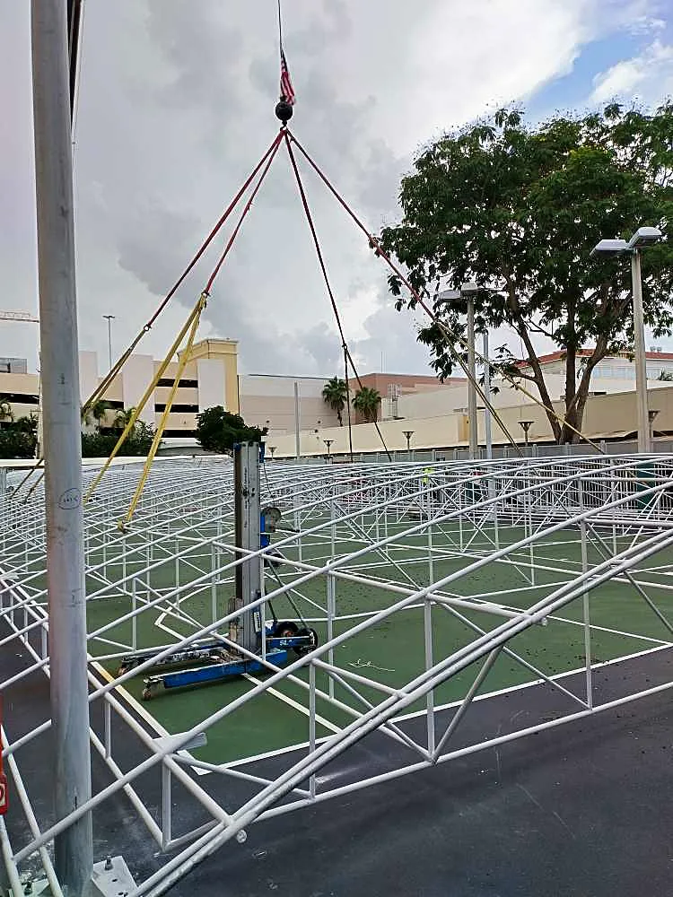 court awning frame