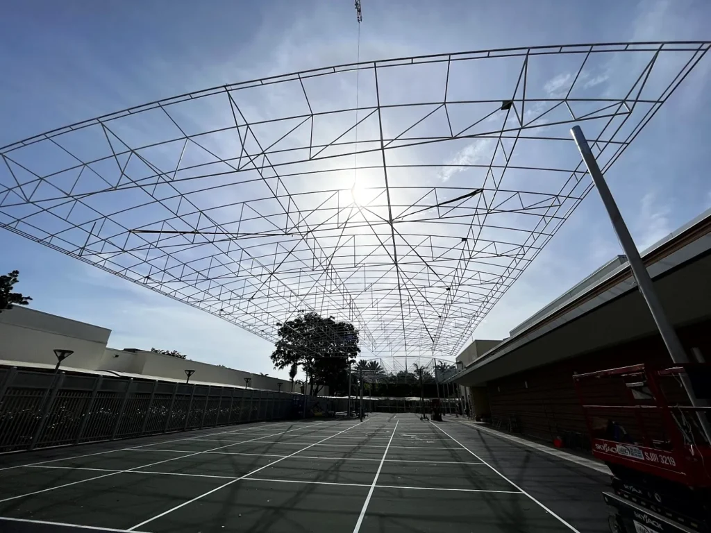 long-span awning structure