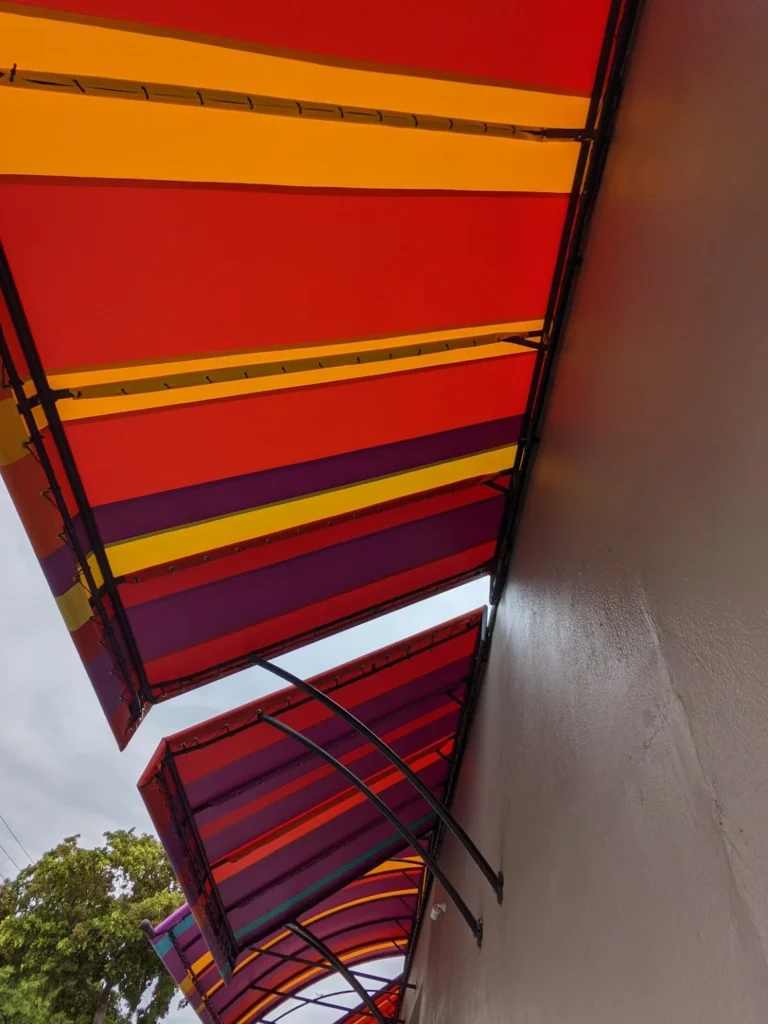 Custom fabric stripe design