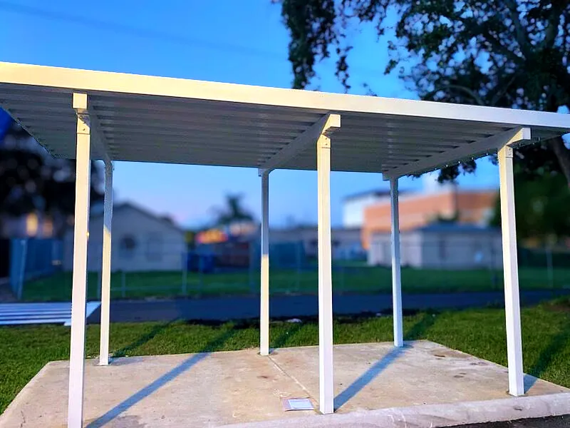 free standing aluminum canopy