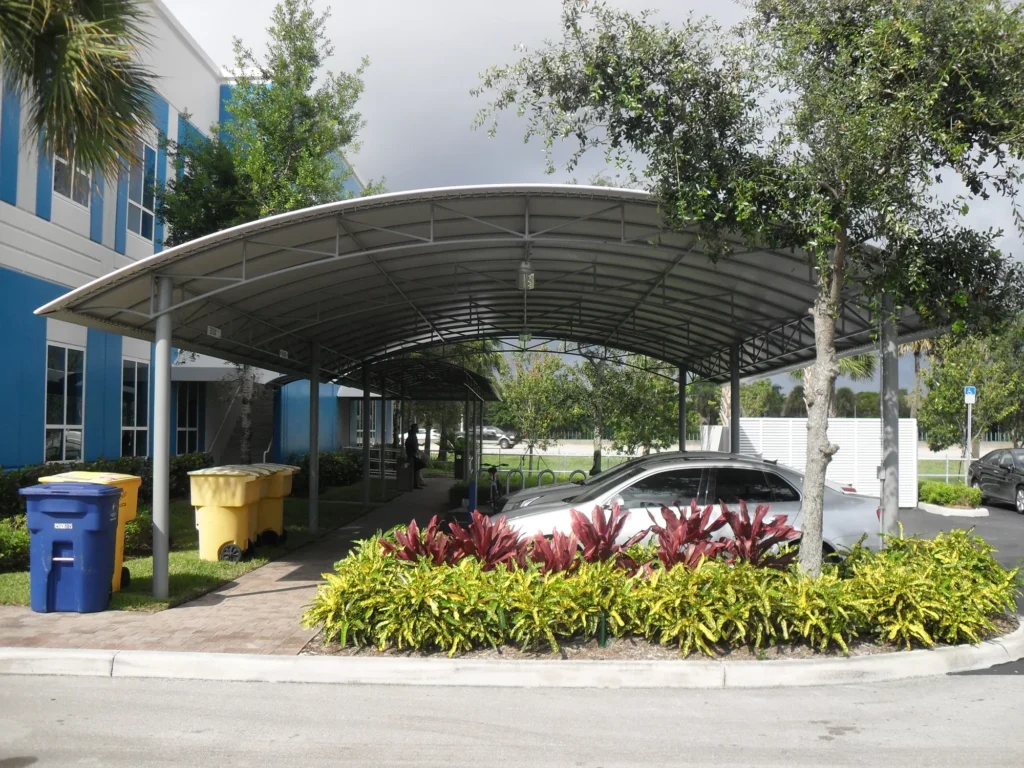 Curved Parking Canopy