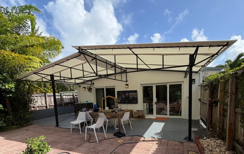 Residential White Dining Patio